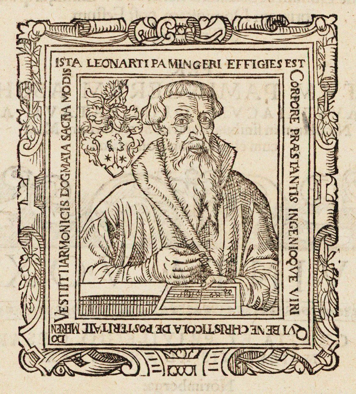 Leonhard Paminger zeneszerző portréja 1495-1567, 1573. alkotó: Unbekannt