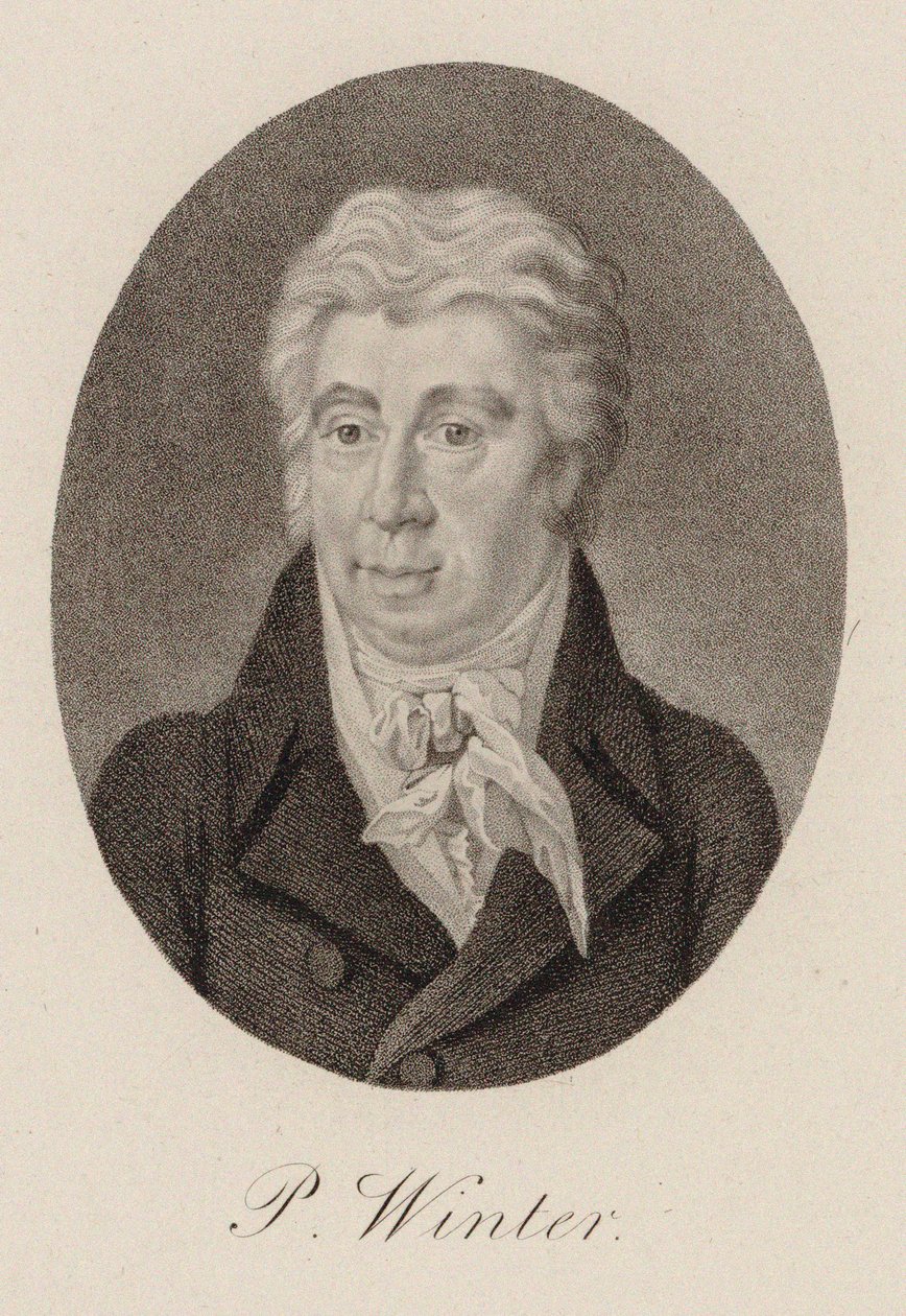 Peter von Winter zeneszerző portréja 1754-1825, 1825 körül. alkotó: Unbekannt