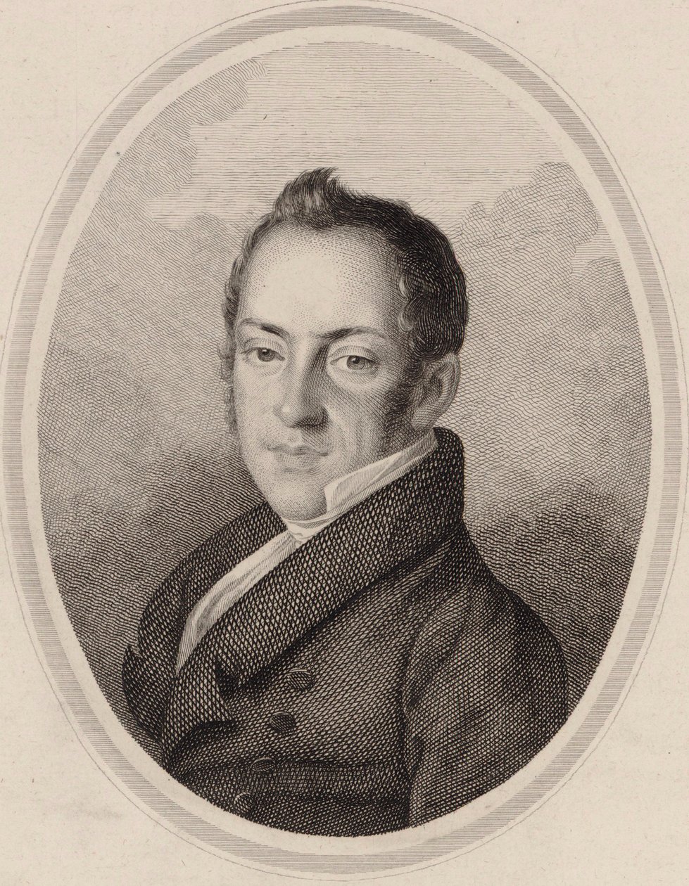 Saverio Mercadante zeneszerző portréja 1795-1870. alkotó: Unbekannt