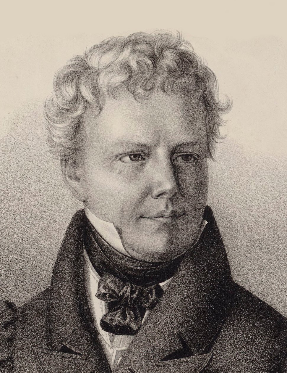Xaver Schnyder von Wartensee zeneszerző portréja 1786-1868, 1832. alkotó: Unbekannt