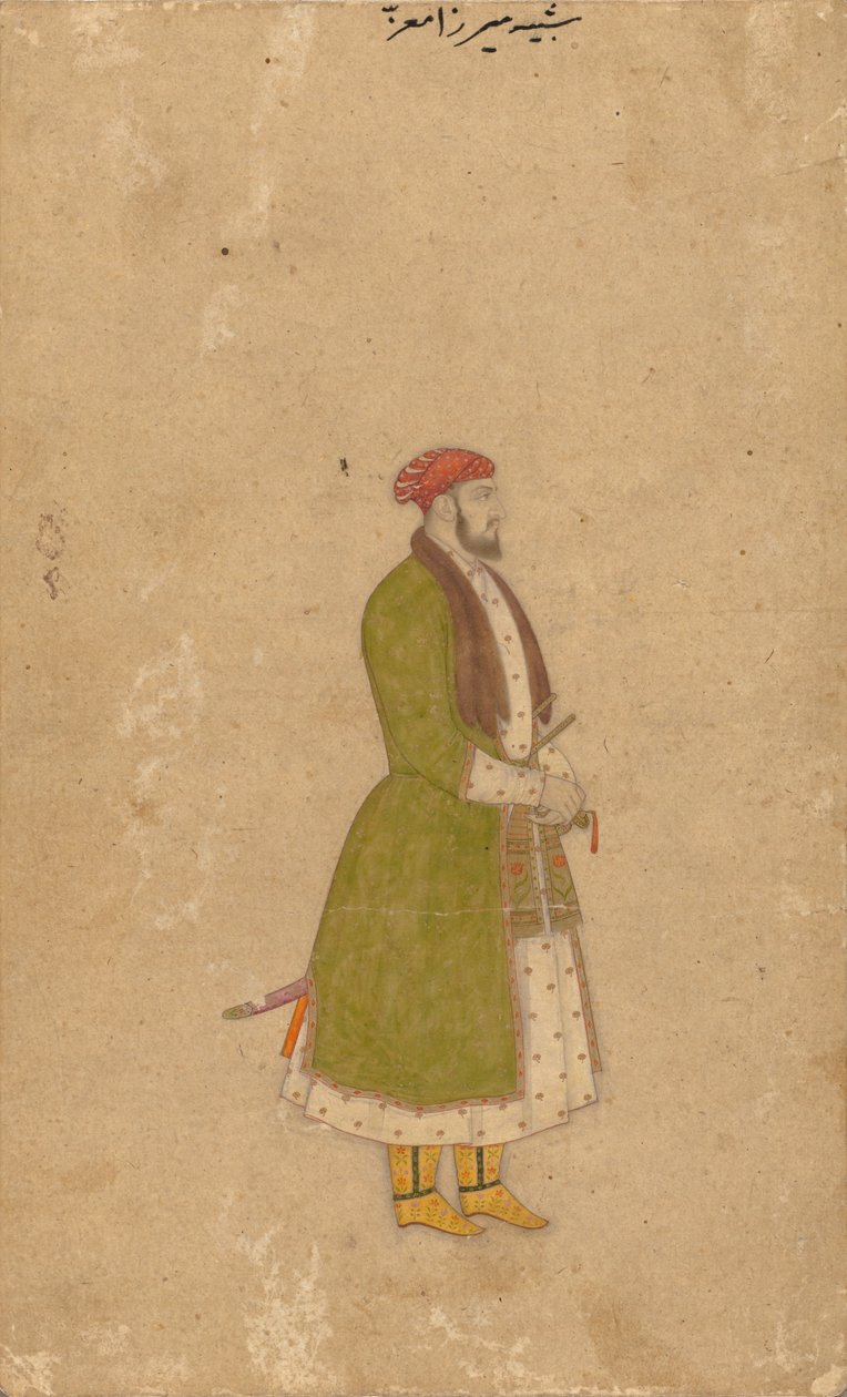 Mirza Muizz udvarnok portréja, c. 1680-1700. alkotó: Unbekannt