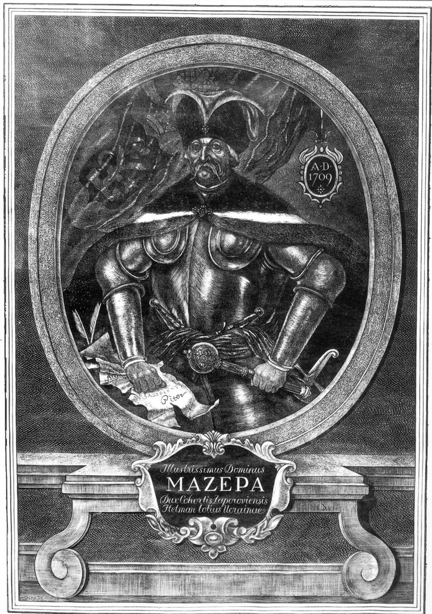 Ivan Mazepa hetman portréja 1639-1709, 1709 alkotó: Unbekannt