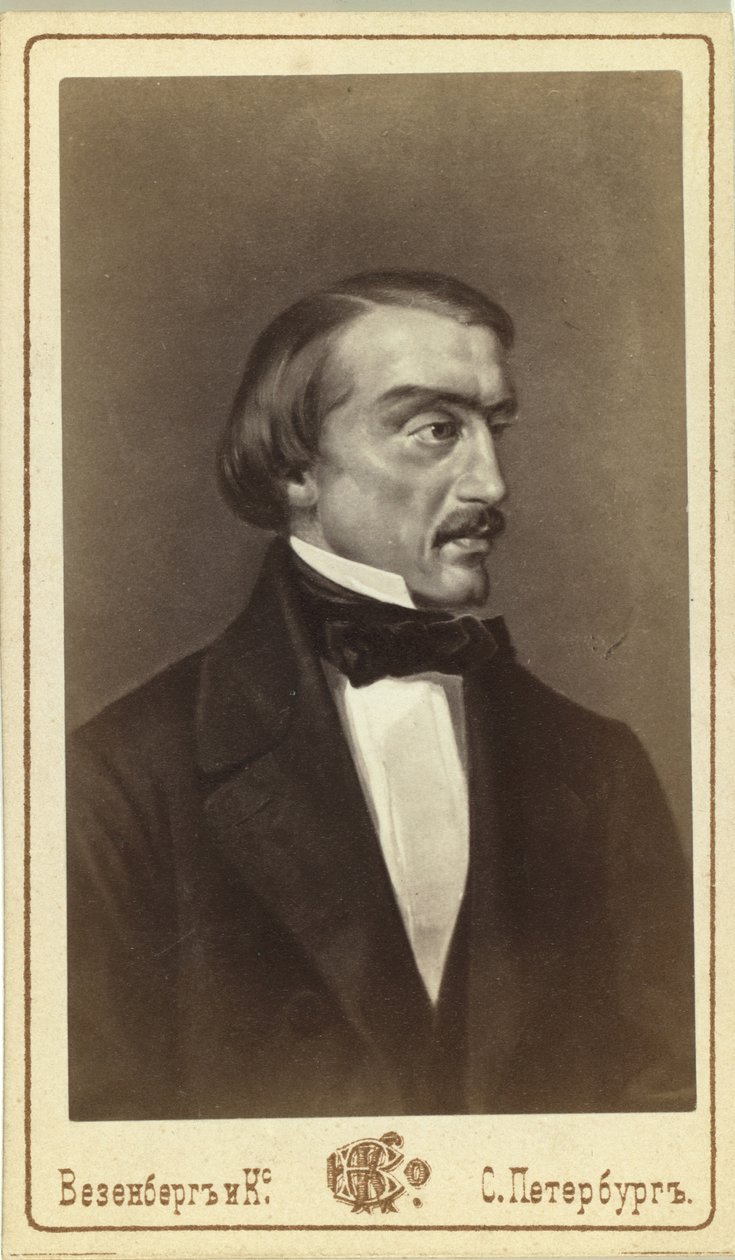 Vissarion G. Belinsky irodalomkritikus és filozófus portréja 1811-1848 alkotó: Unbekannt
