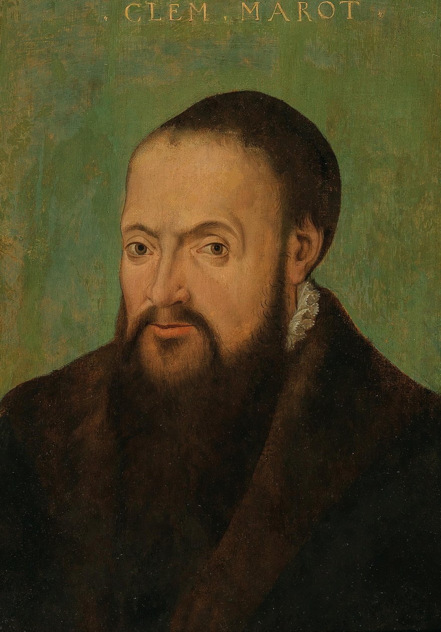 Clément Marot költő portréja 1496-1544, XVI. század első fele. alkotó: Unbekannt