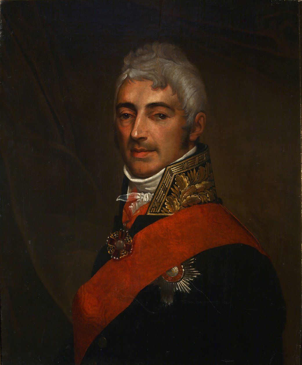 Ivan Ivanovics Dmitriev költő portréja 1760-1837, 1810-es évek alkotó: Unbekannt