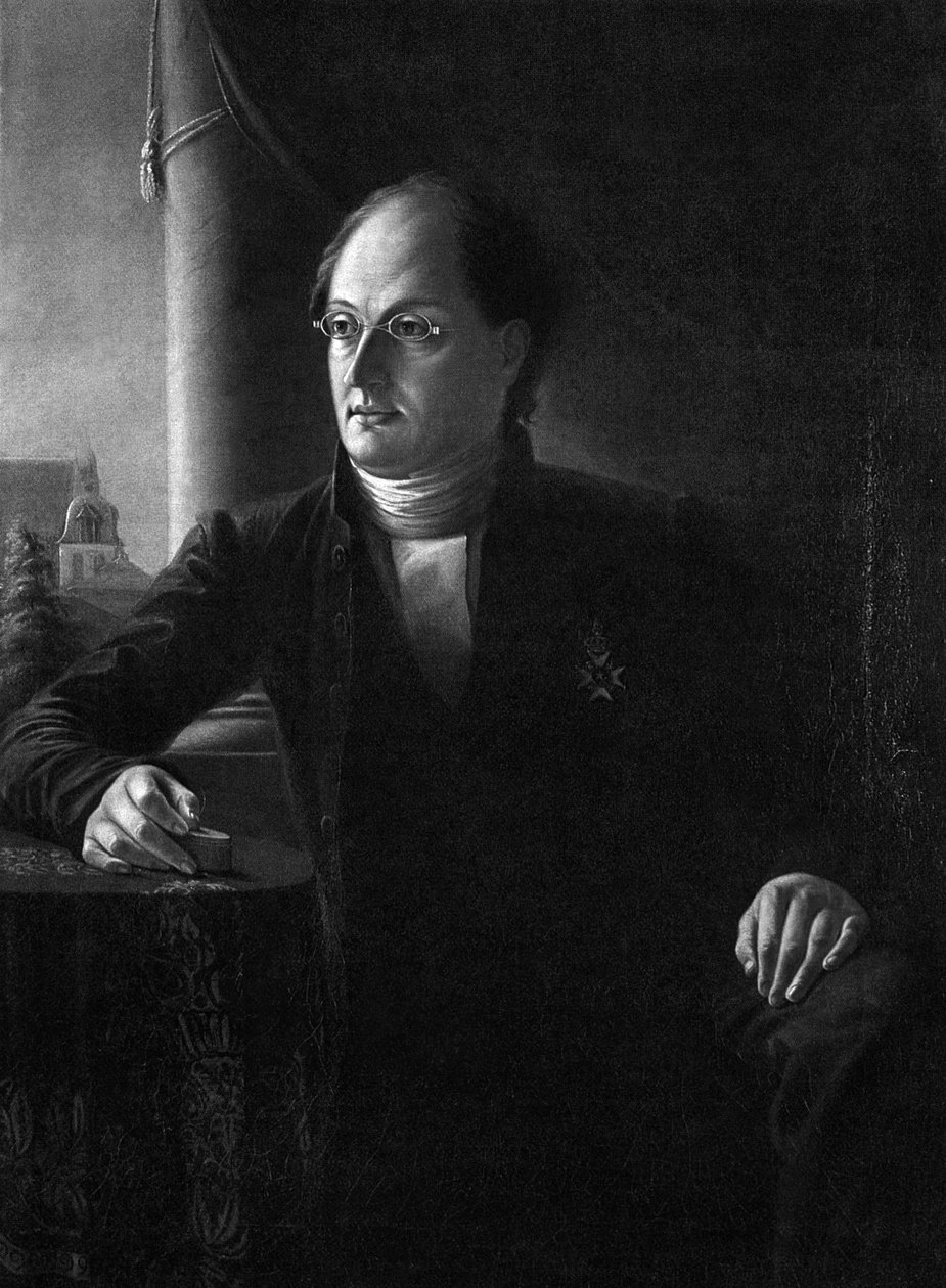 Johan Ludvig Runeberg költő portréja 1804-1877 alkotó: Unbekannt