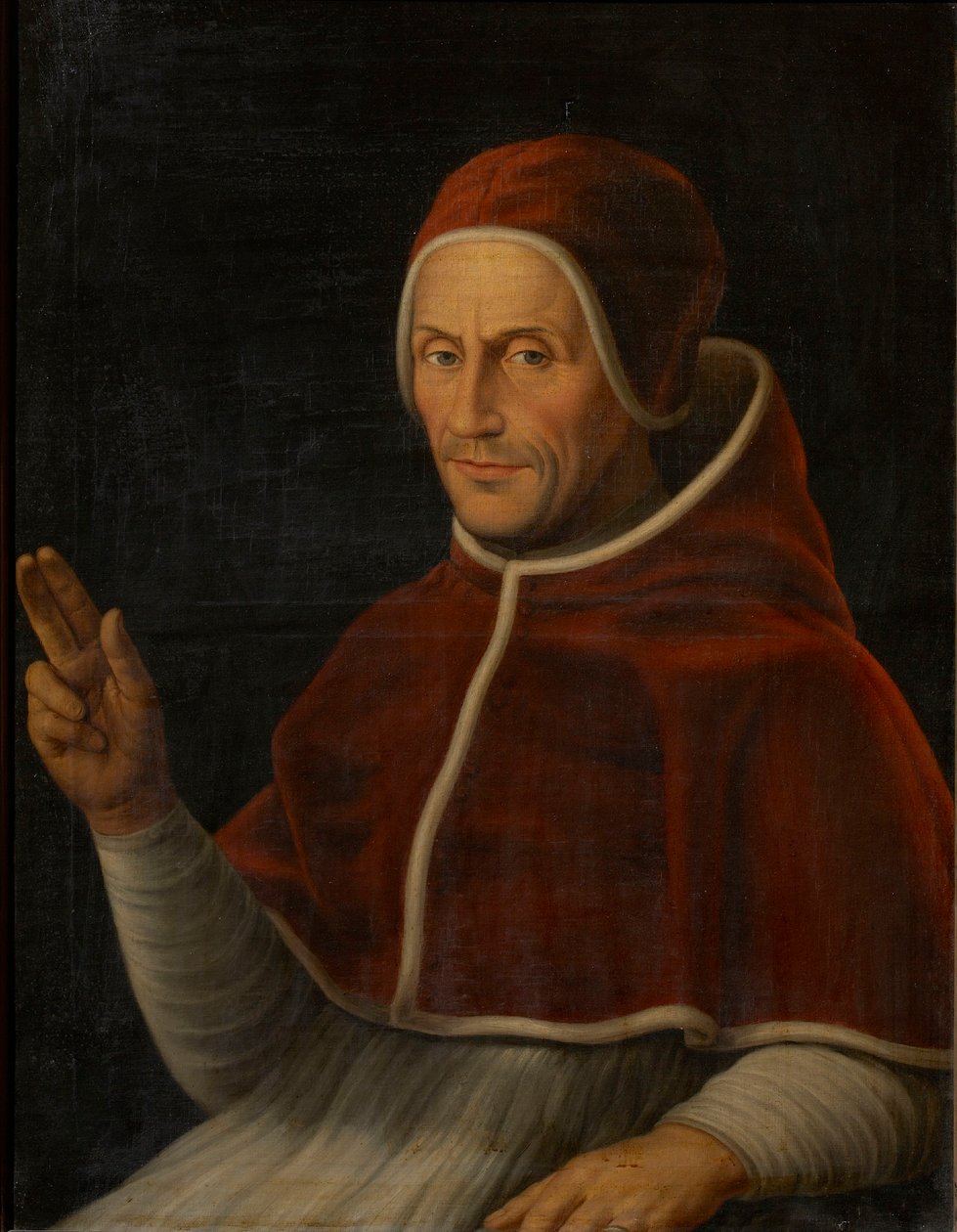 VI. Adrian pápa portréja 1459-1523, 1630 körül. alkotó: Unbekannt