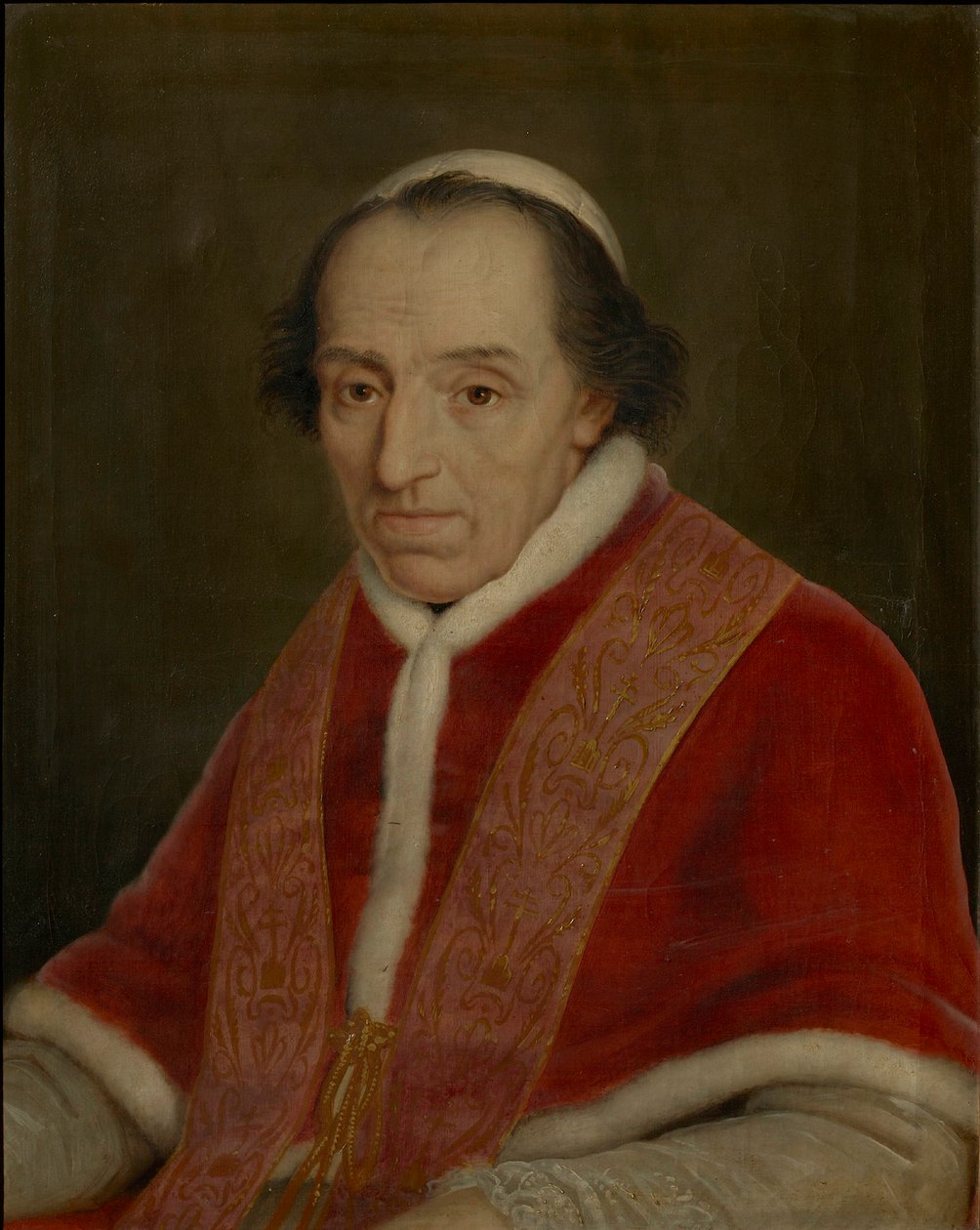 Pius pápa portréja 1742-1823, 1810-es évek. alkotó: Unbekannt