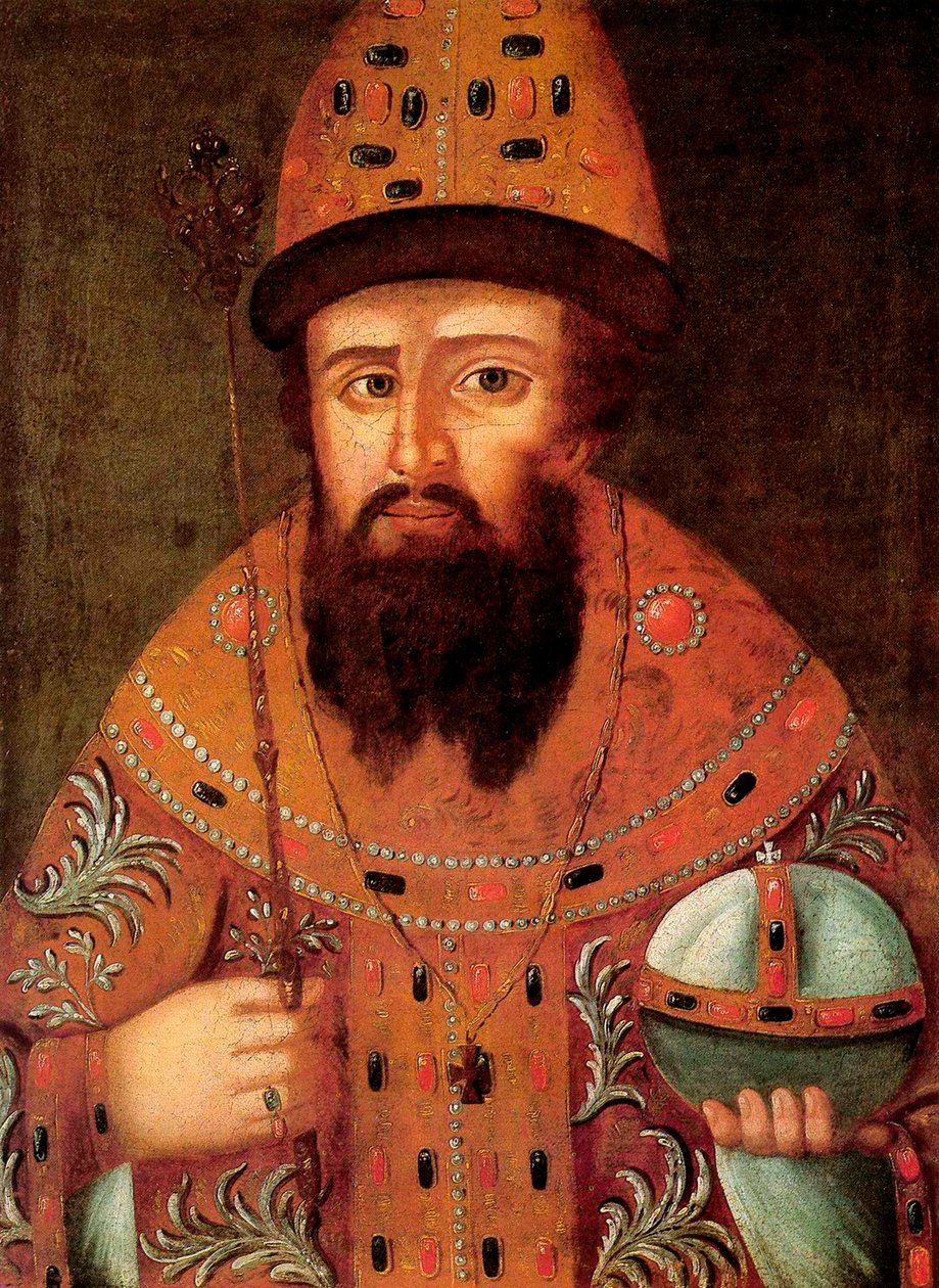 Michail I. Fjodorovics orosz cár portréja, 1596-1645, 17. század eleje. alkotó: Unbekannt
