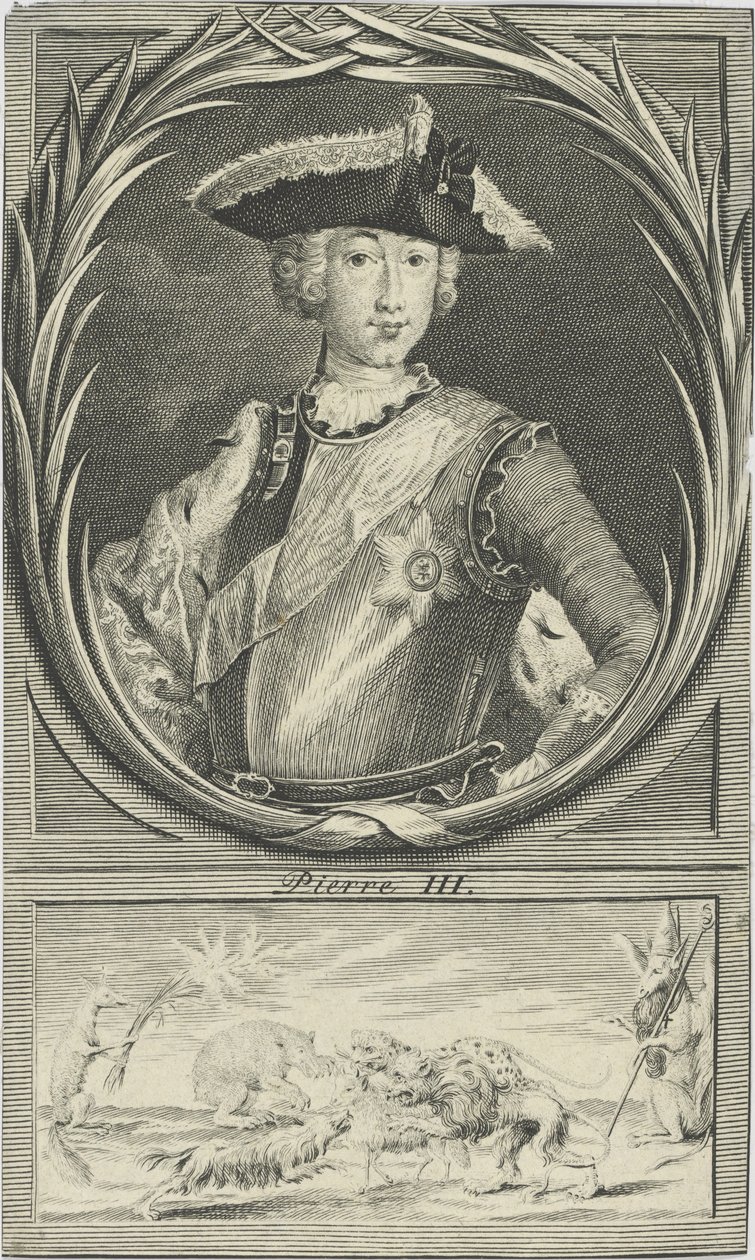 III. Péter orosz cár portréja 1728-1762, c. 1750. alkotó: Unbekannt