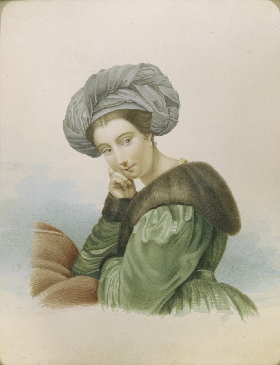 Jekaterina Szemjonova színésznő portréja 1786-1849, 19. század eleje. alkotó: Unbekannt