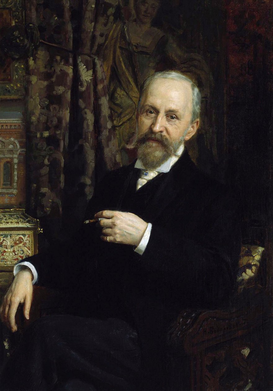 Alfred Parland építész portréja, 1842-1919, 19. század. alkotó: Unbekannt