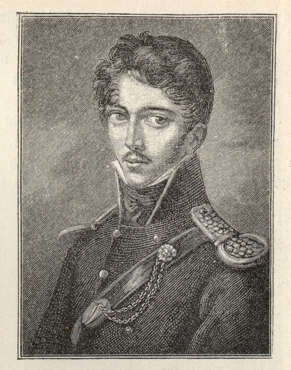 Theodor Körner szerző portréja 1791-1813. alkotó: Unbekannt