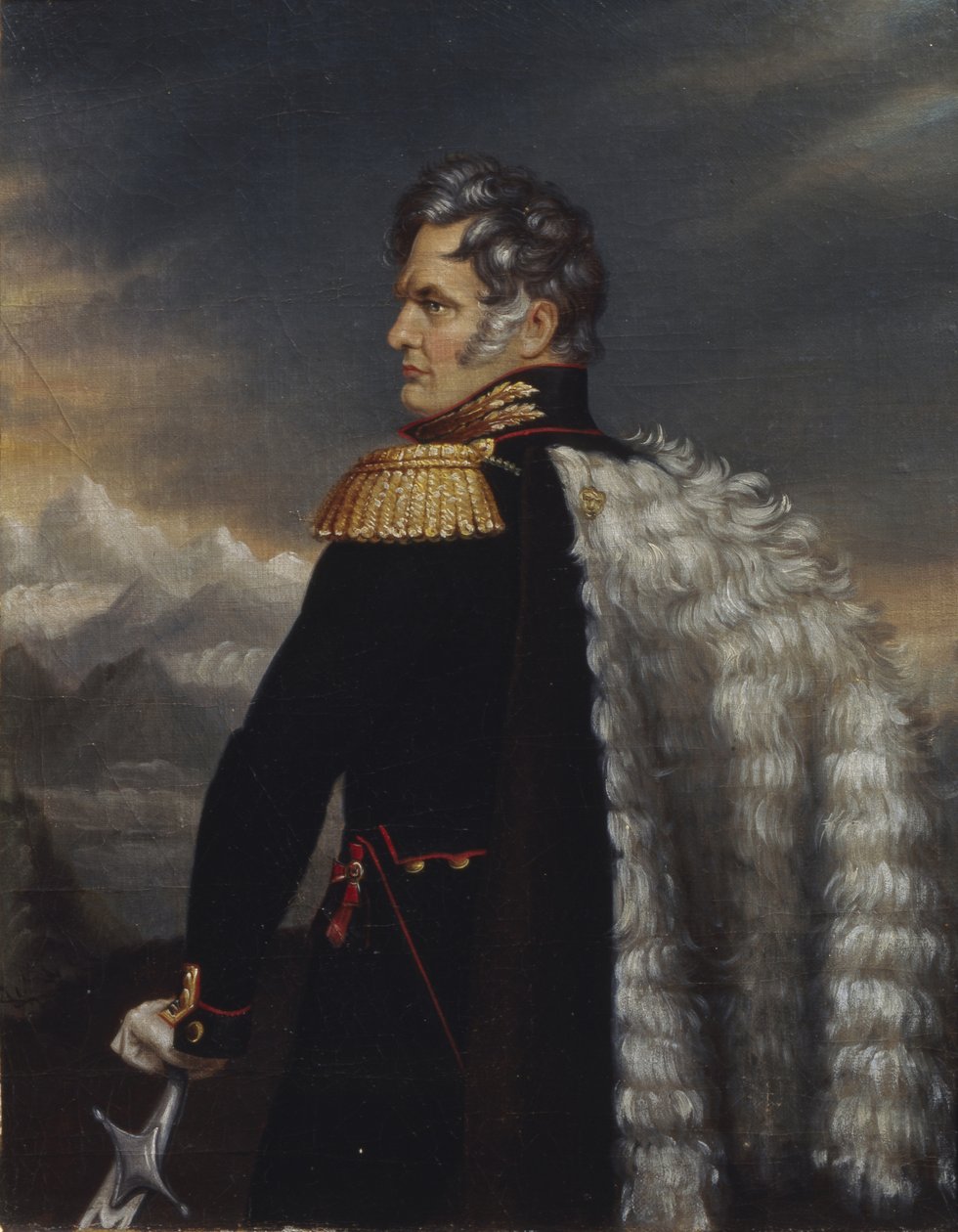 Alekszej Jermolov kaukázusi orosz hadsereg főparancsnokának portréja 1777-1861, 1825 alkotó: Unbekannt