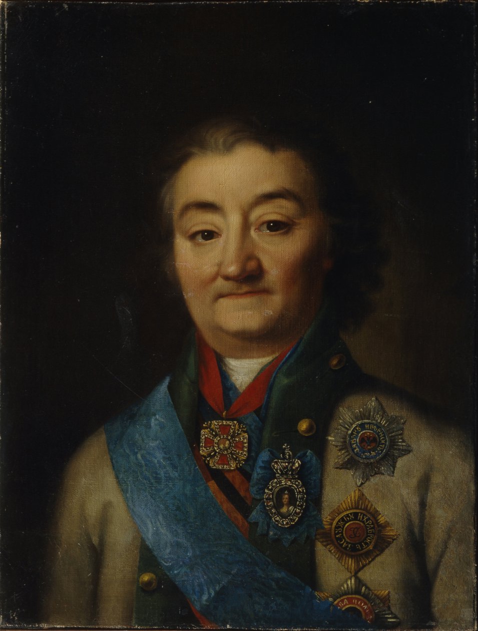 A flotta főparancsnokának portréja, Alekszej Grigorjevics Orlov cseszmai gróf 17371808, XVIII. század vége. alkotó: Unbekannt