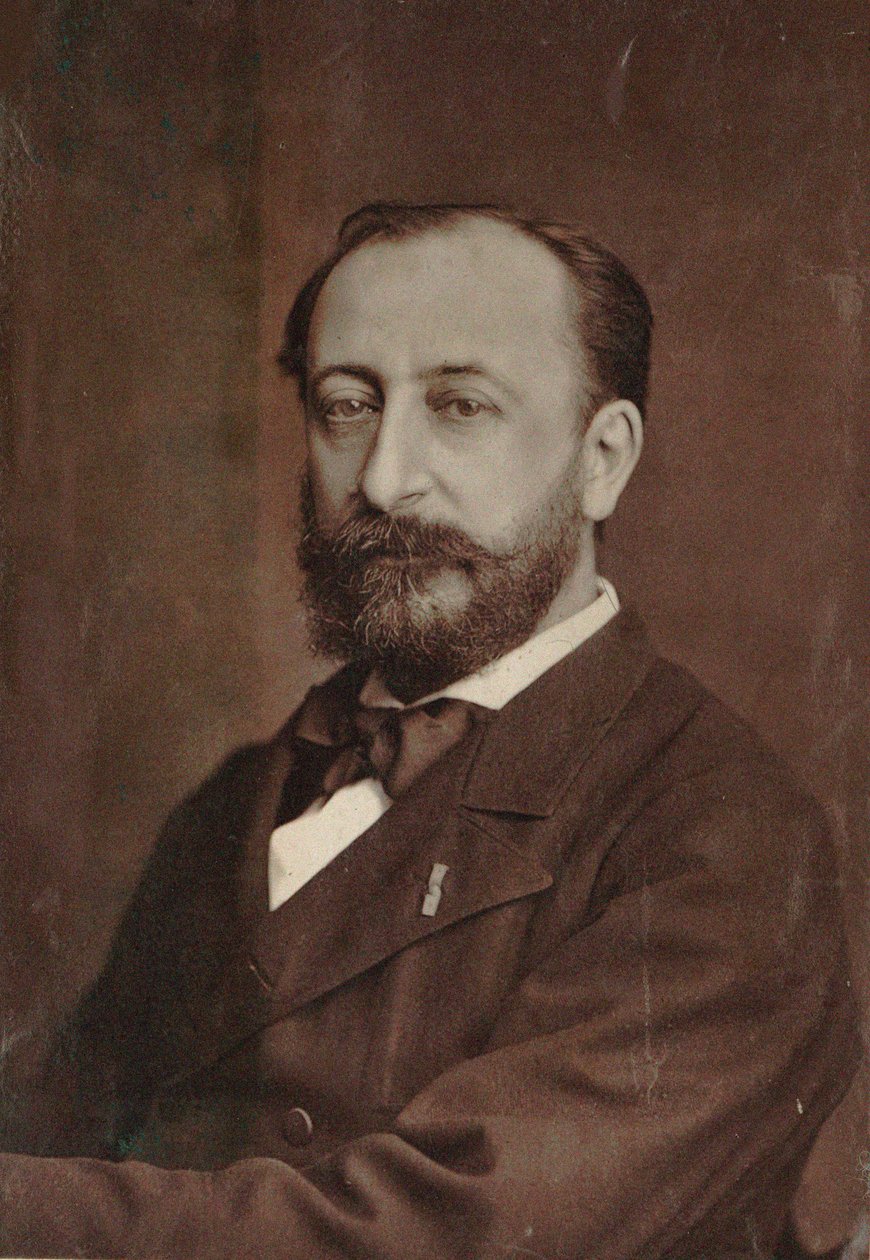 Camille Saint-Saëns 1835-1921, 1880 zeneszerző portréja. alkotó: Unbekannt