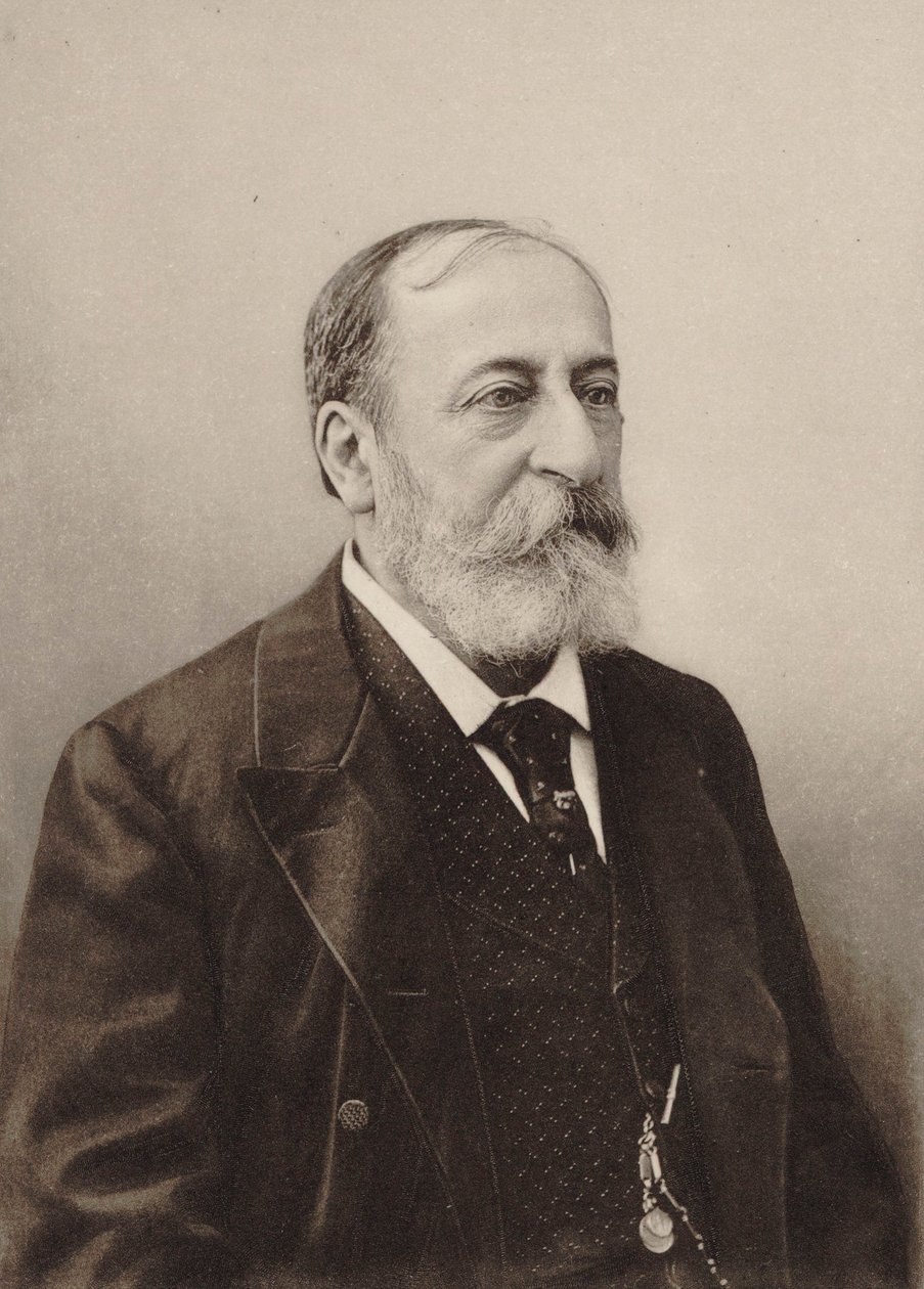 Camille Saint-Saëns zeneszerző portréja 1835-1921, 1900. alkotó: Unbekannt