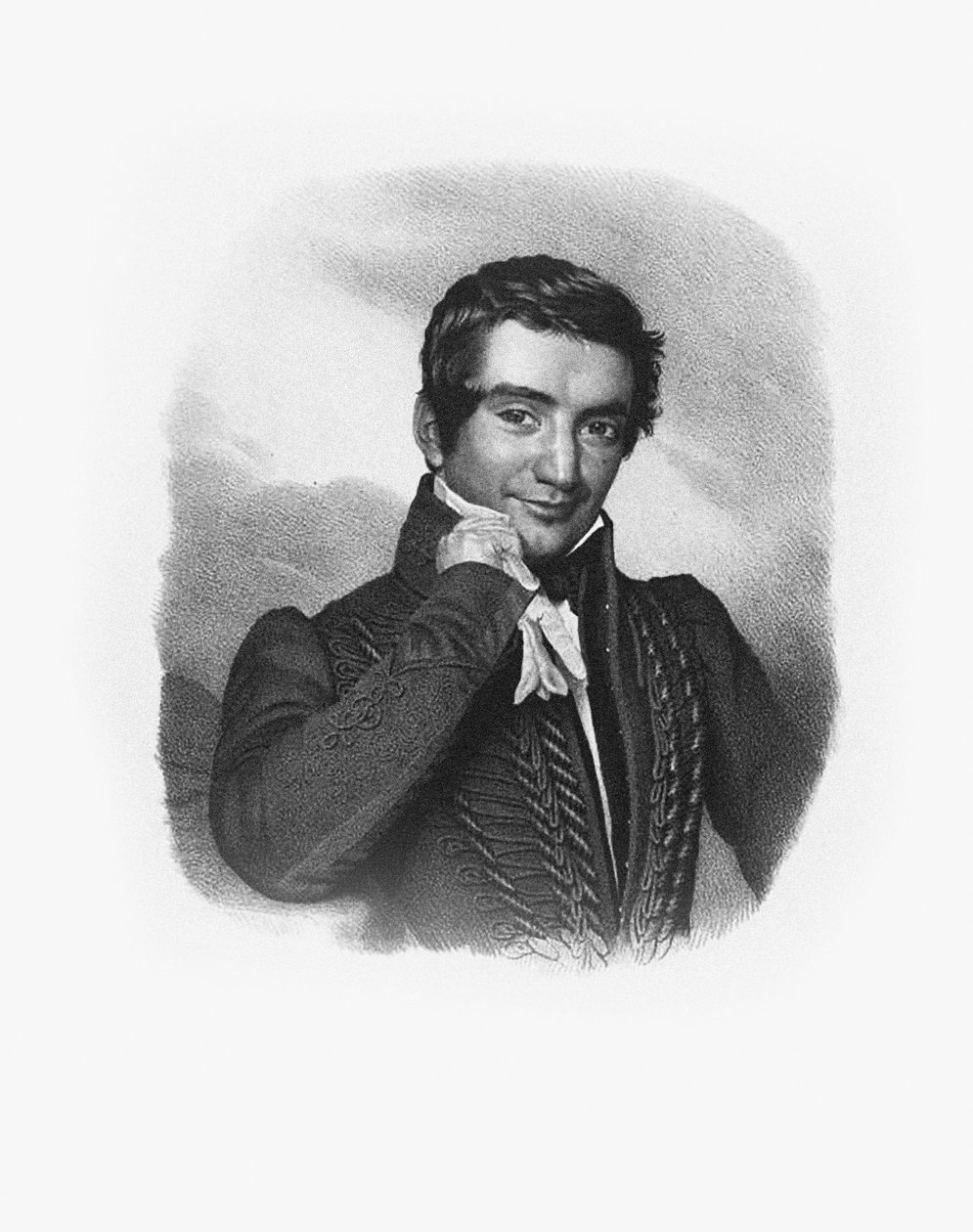 Cesare Pugni zeneszerző portréja 1802-1870. alkotó: Unbekannt