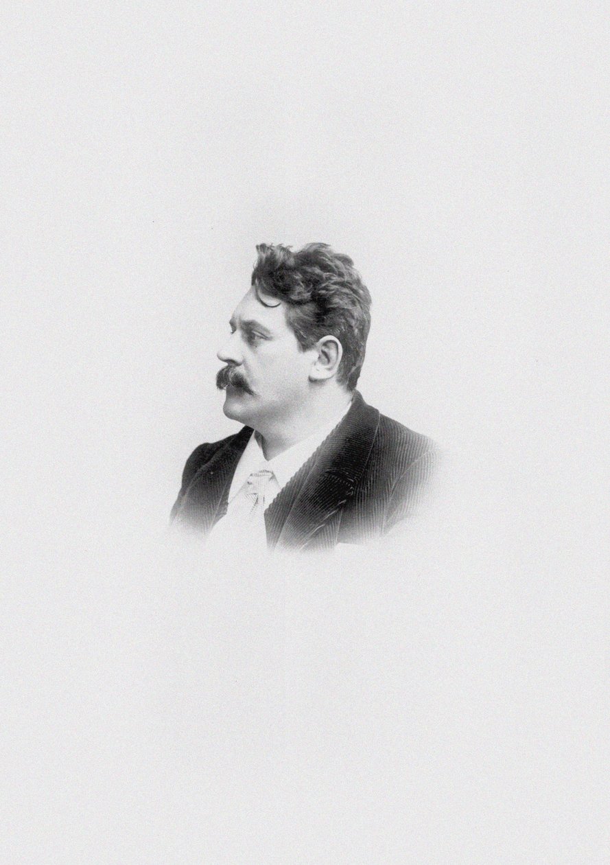 Eugen Lindner zeneszerző portréja 1858-1915. alkotó: Unbekannt