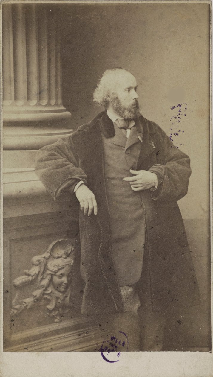 Félicien David zeneszerző portréja 1810-1876, 1861. alkotó: Unbekannt