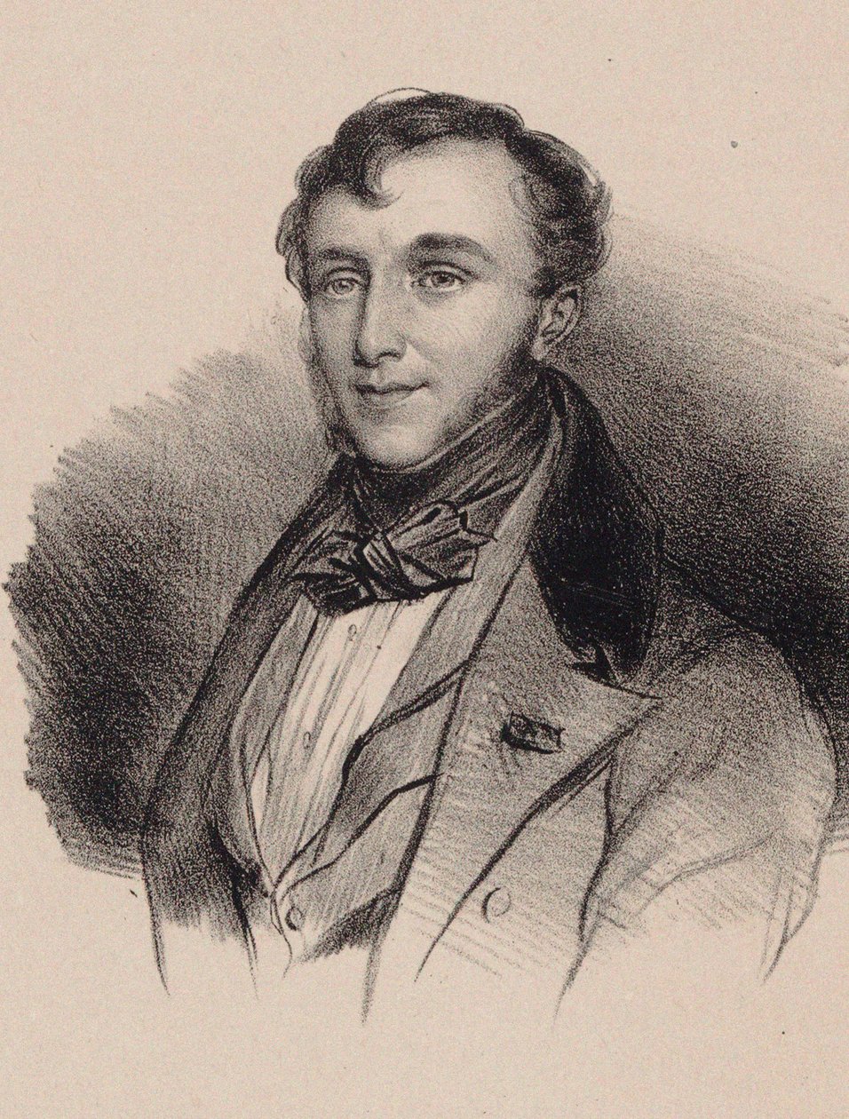 Friedrich Kalkbrenner zeneszerző portréja 1785-1849. alkotó: Unbekannt