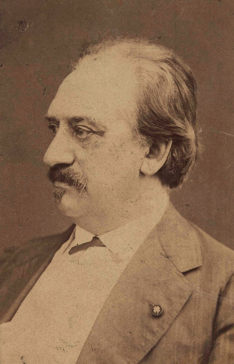 Friedrich von Flotow zeneszerző portréja 1812-1883, c. 1880. alkotó: Unbekannt