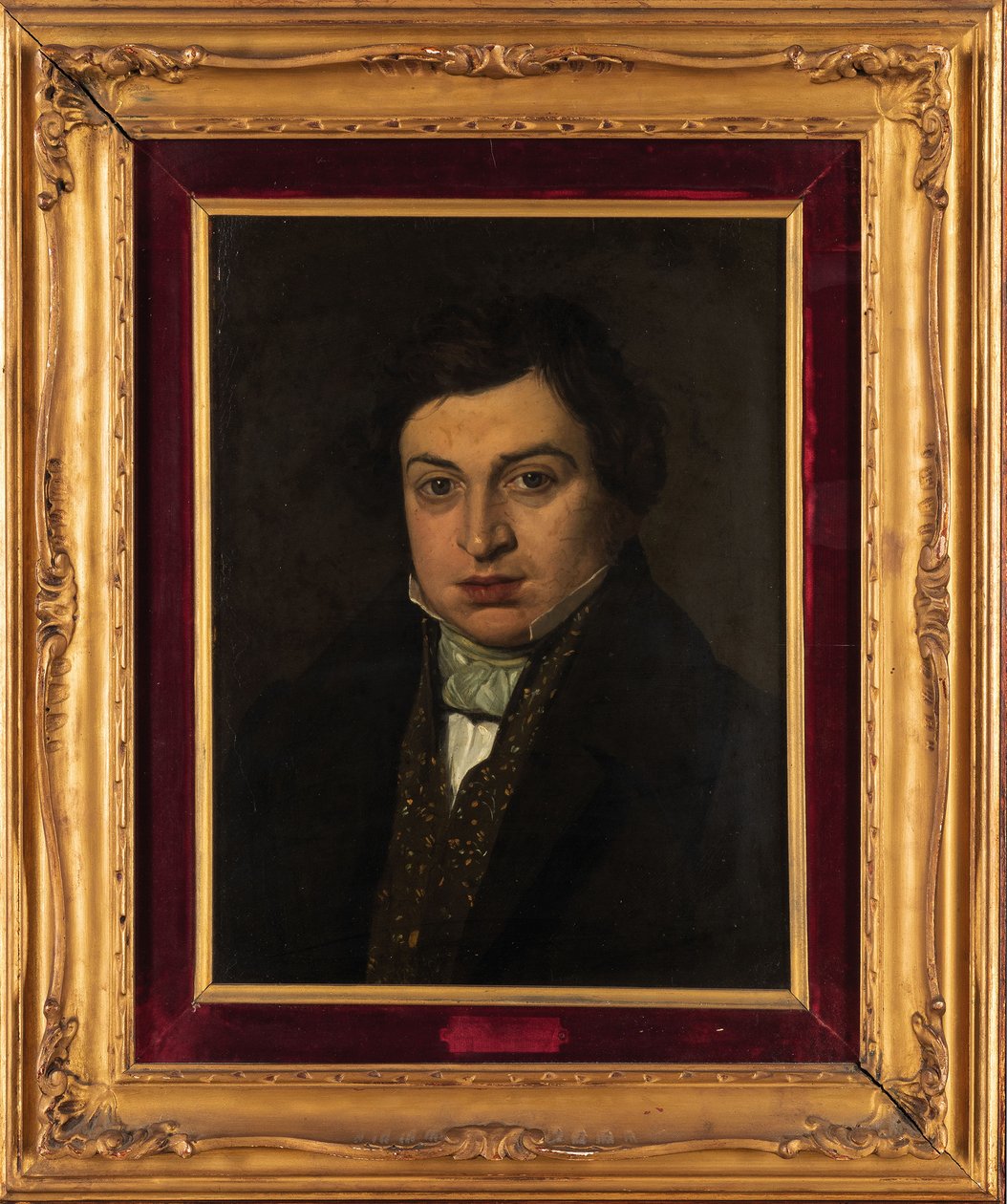Gioachino Antonio Rossini zeneszerző portréja 1792-1868. alkotó: Unbekannt