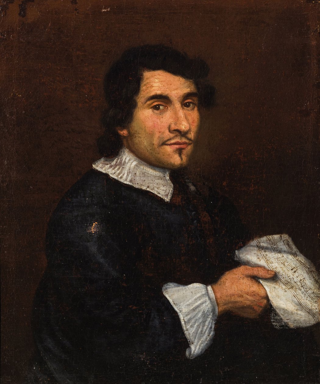 Girolamo Frescobaldi zeneszerző portréja 1583-1643, XVII. század első harmada. alkotó: Unbekannt