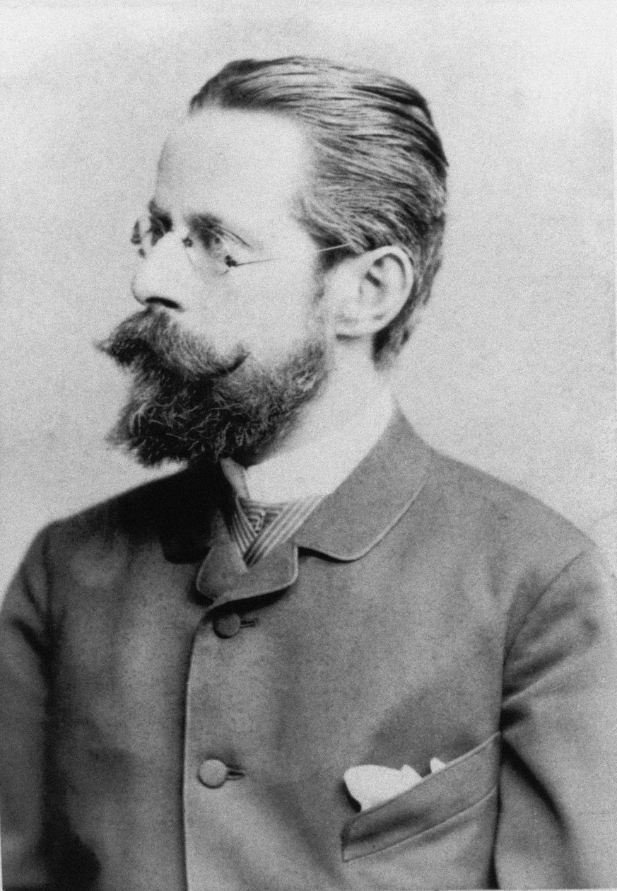 Heinrich von Herzogenberg zeneszerző portréja 1843-1900, c. 1880 alkotó: Unbekannt