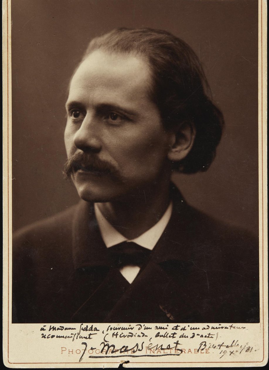 Jules Massenet zeneszerző portréja 1842-1912, 1881. alkotó: Unbekannt