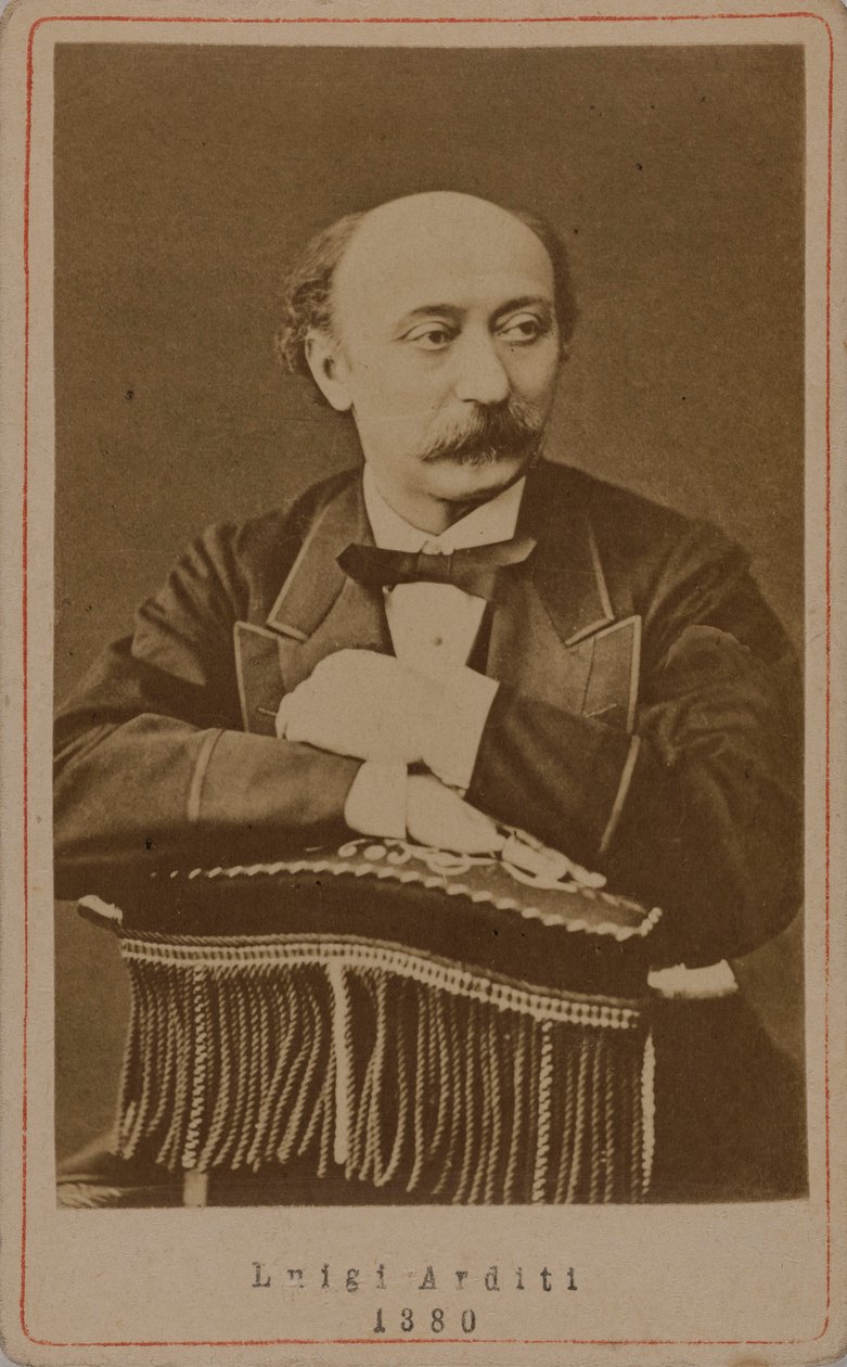 Luigi Arditi 1822-1903, 1880 zeneszerző portréja. alkotó: Unbekannt