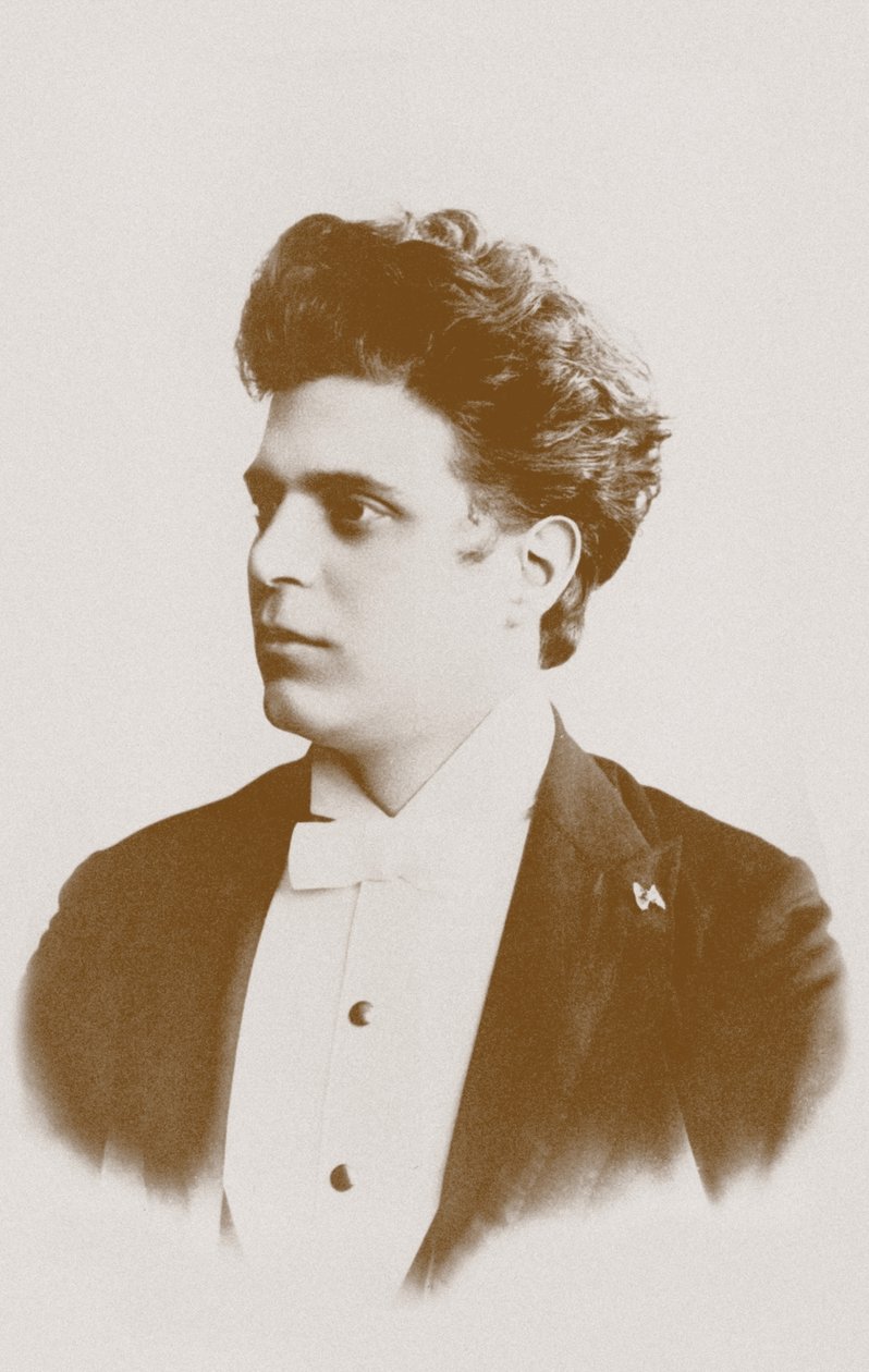 Pietro Mascagni zeneszerző portréja 1863-1945. alkotó: Unbekannt