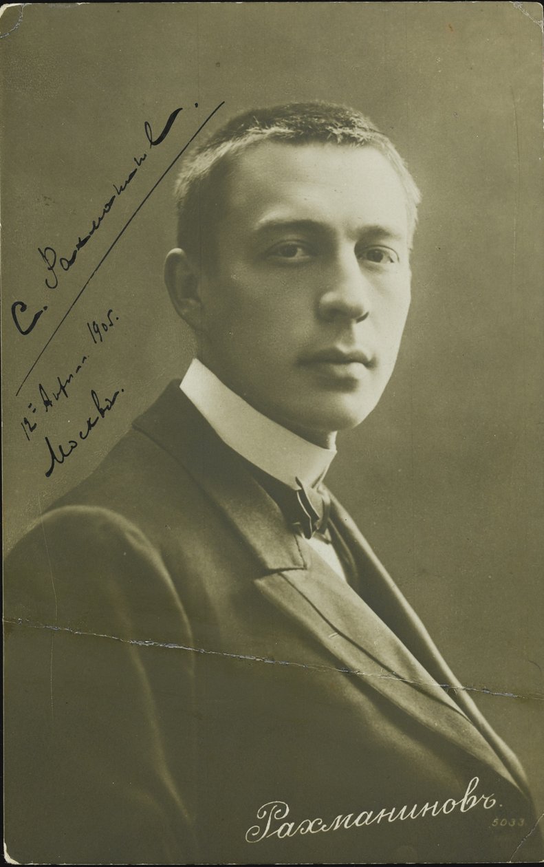 Szergej Rahmanyinov zeneszerző portréja 1873-1943, c. 1905 alkotó: Unbekannt