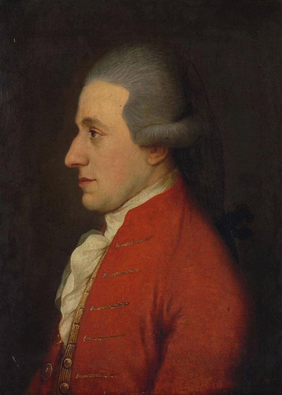 Wolfgang Amadeus Mozart zeneszerző portréja Hagenauer Mozart, 1780-as évek alkotó: Unbekannt