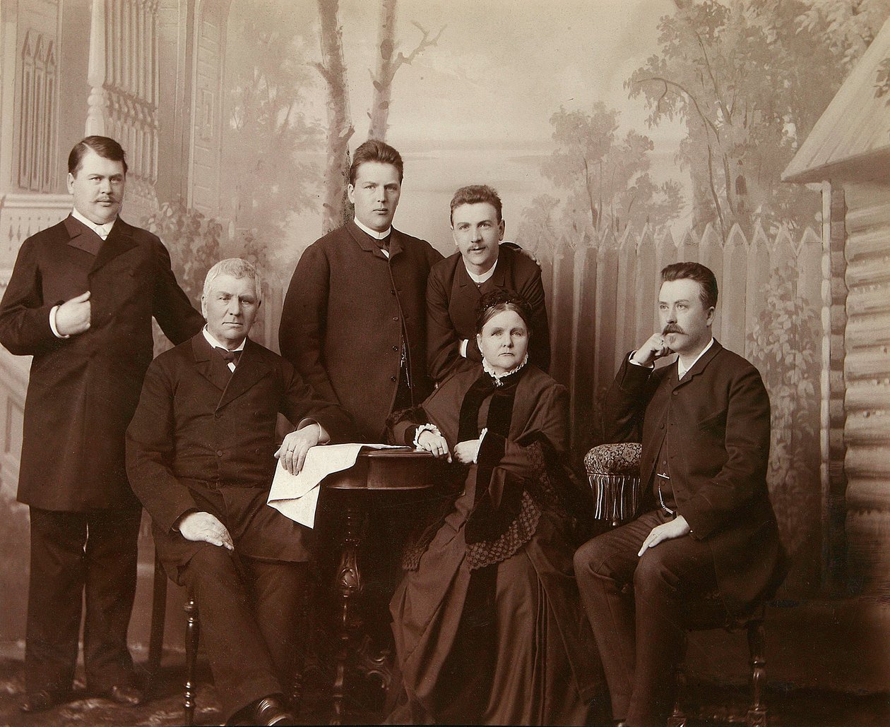 Sophia Perovskaya családjának portréja, 1860-as évek alkotó: Unbekannt
