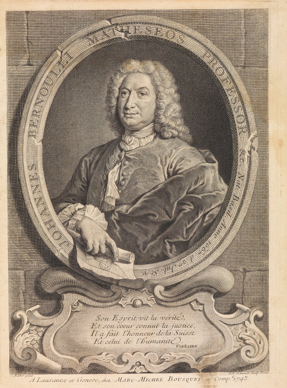 Johann Bernoulli matematikus portréja 1667-1748, 1742. alkotó: Unbekannt