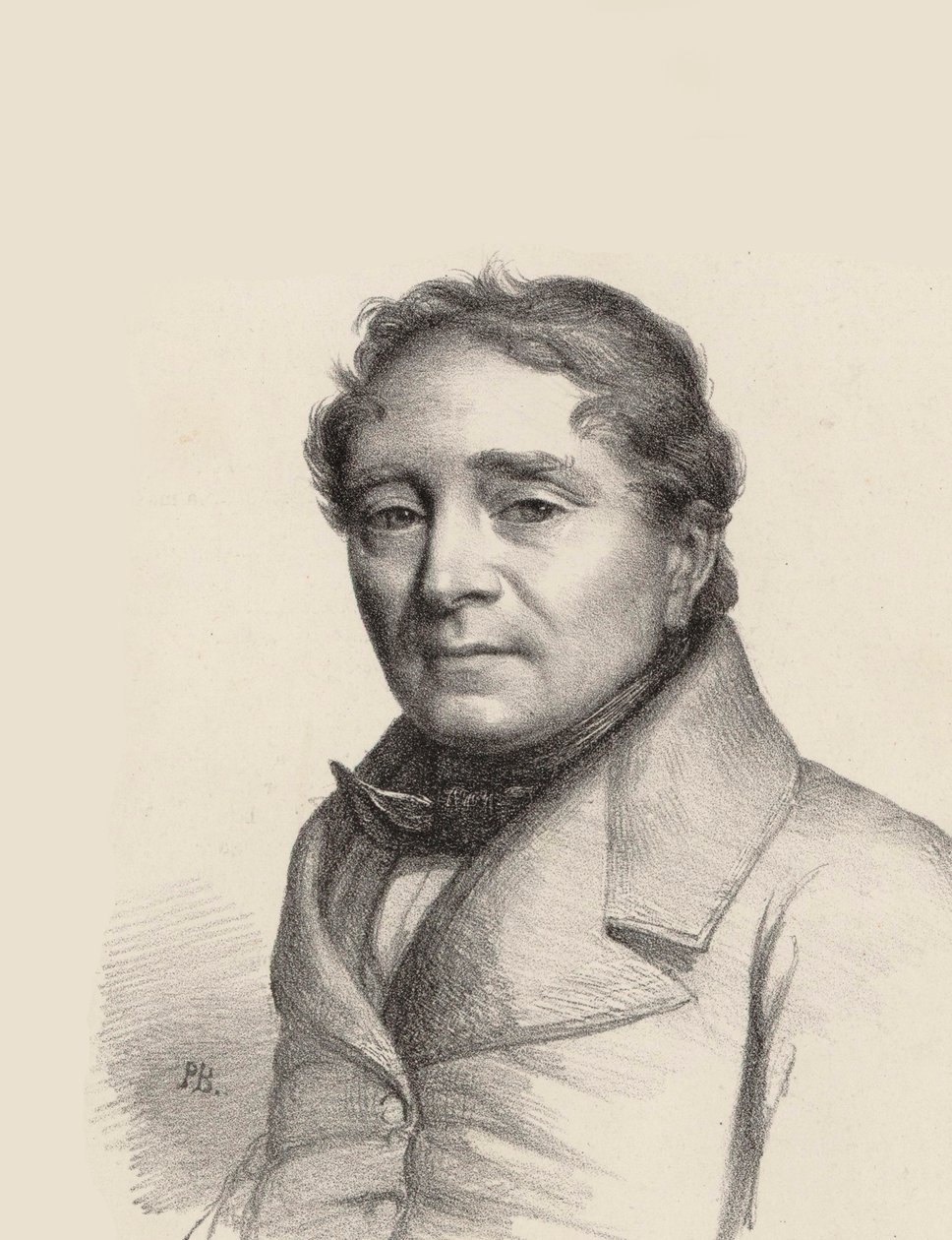 Louis Antoine Eléonore Ponchard operaénekes portréja 1787-1866, 1845. alkotó: Unbekannt