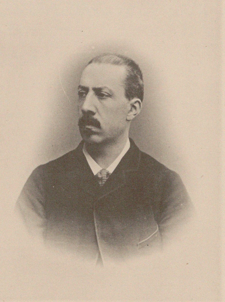 Charles-Marie Widor orgonista és zeneszerző portréja 1844-1937, 1870-1875. alkotó: Unbekannt