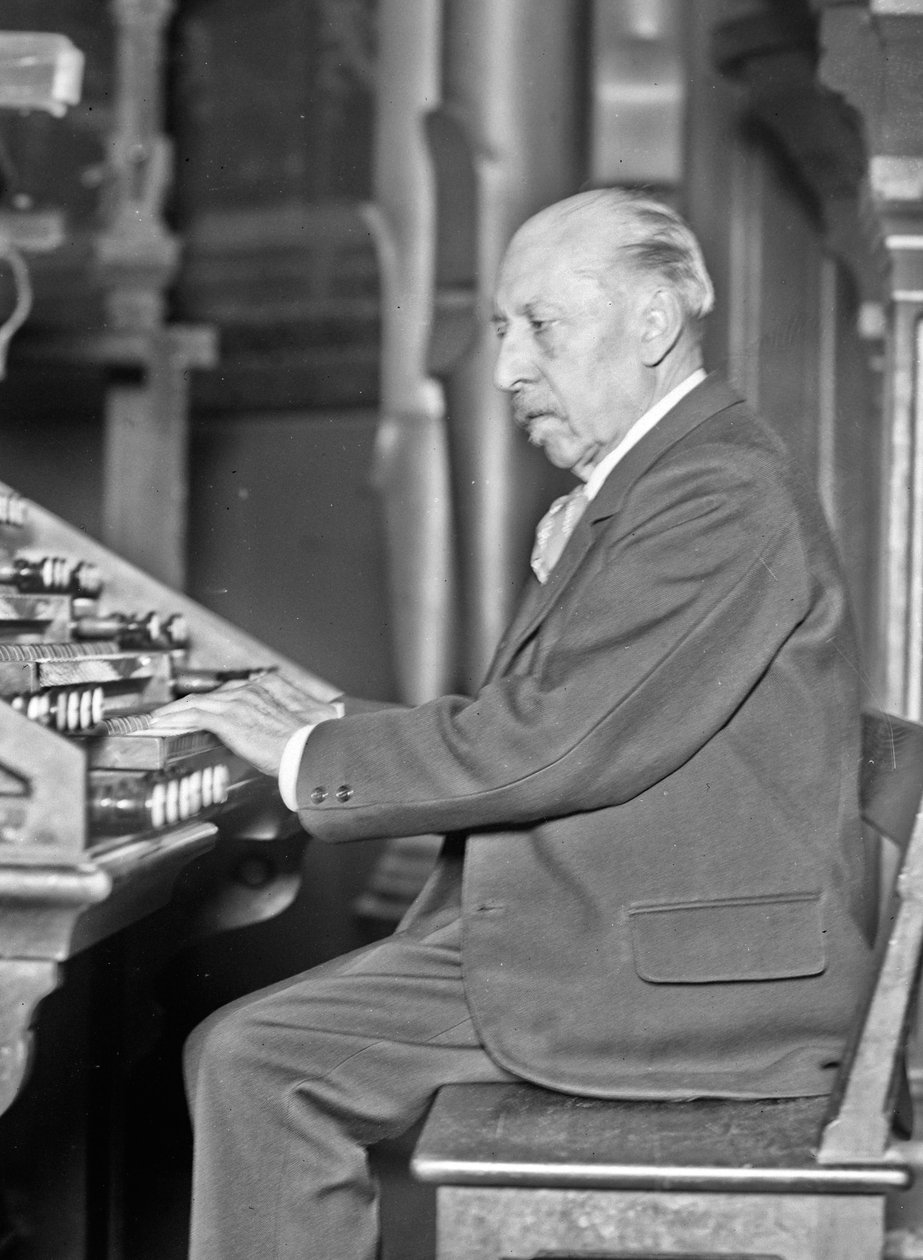Charles-Marie Widor orgonaművész és zeneszerző portréja 1844-1937, 1927. alkotó: Unbekannt