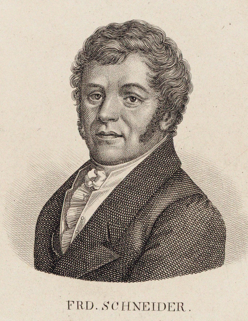 Friedrich Schneider orgonaművész és zeneszerző portréja 1786-1853. alkotó: Unbekannt