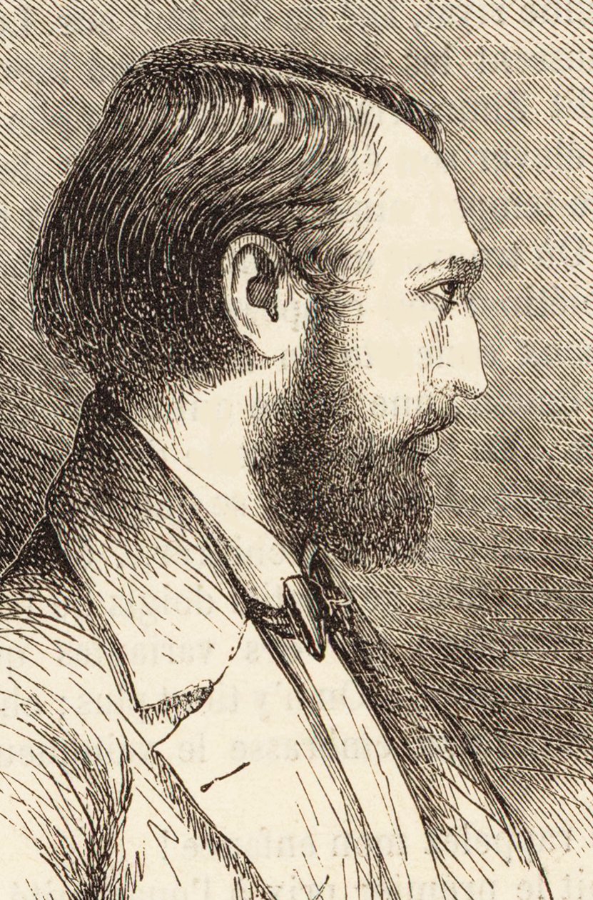 Louis Lacombe zongoraművész és zeneszerző portréja 1818-1884. alkotó: Unbekannt