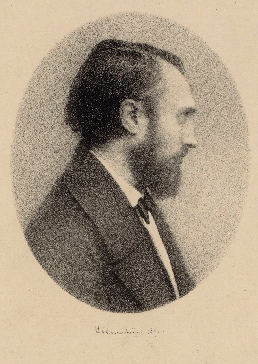 Louis Lacombe zongoraművész és zeneszerző portréja 1818-1884. alkotó: Unbekannt