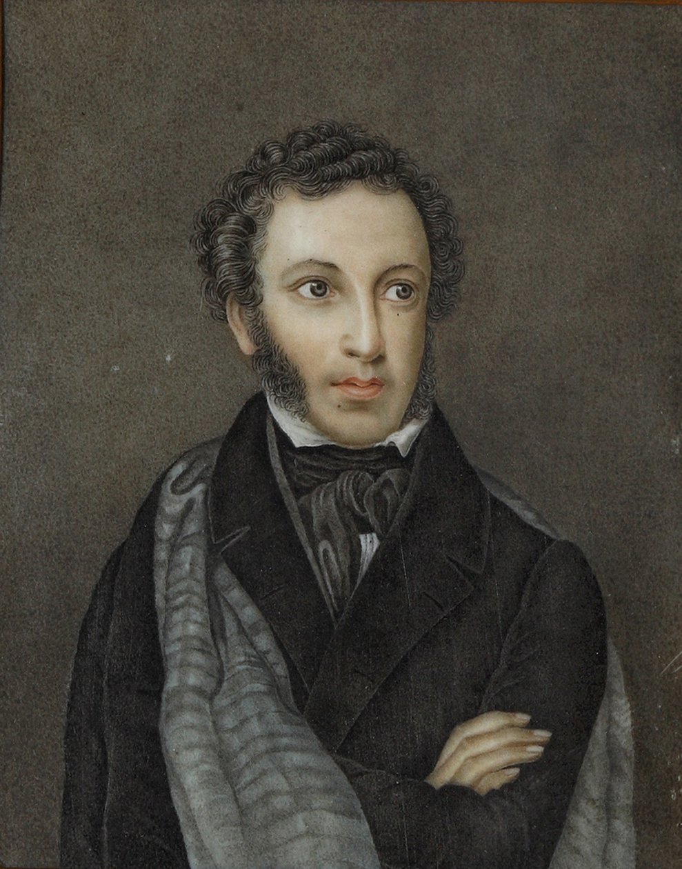 Alekszandr Szergejevics Puskin költő portréja 1799-1837, XIX. század első negyede. alkotó: Unbekannt