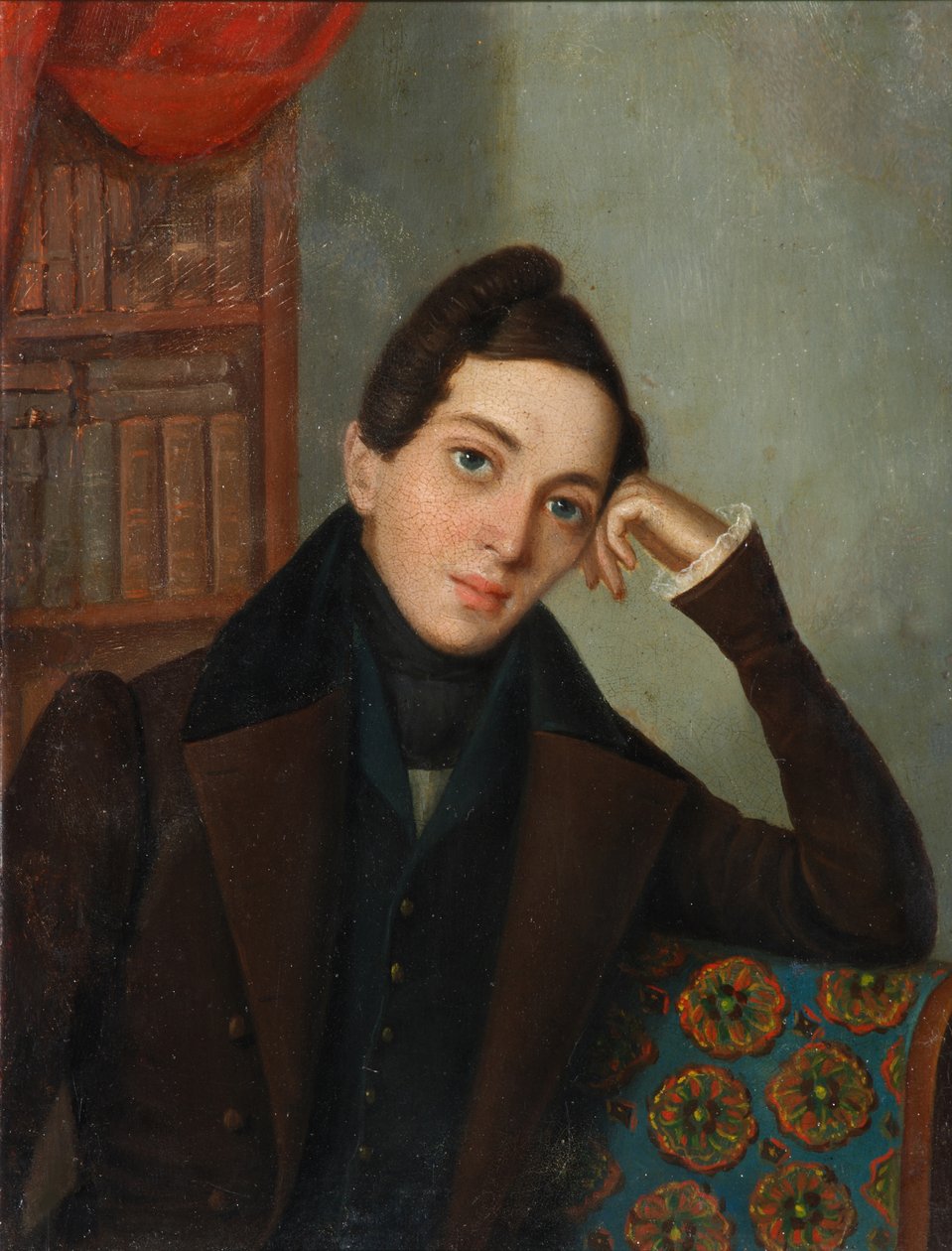 Jevgenyij Abramovics Baratynszkij költő portréja 1800-1844, 1820-as évek alkotó: Unbekannt