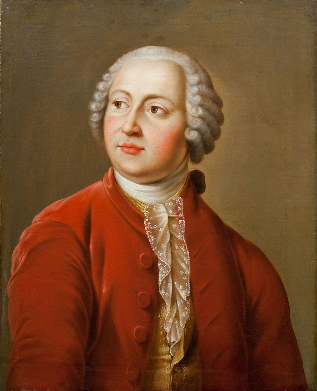 Mihail V. Lomonoszov tudós portréja 1711-1765, 19. század eleje. alkotó: Unbekannt