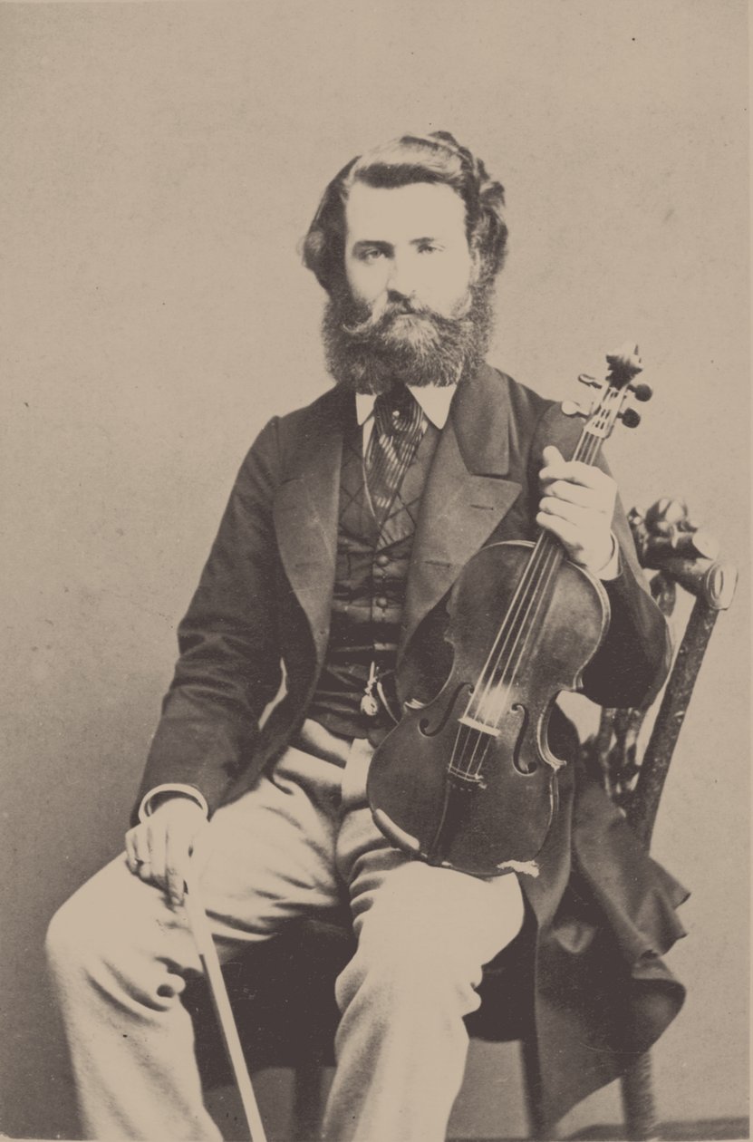 Alfred Holmes hegedűművész és zeneszerző portréja 1837-1876. alkotó: Unbekannt