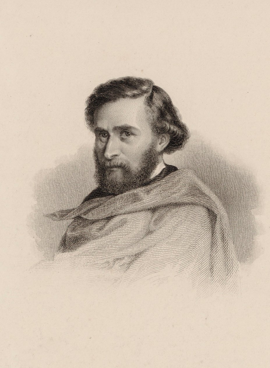 Anton Wallerstein hegedűművész és zeneszerző portréja 1813-1892. alkotó: Unbekannt