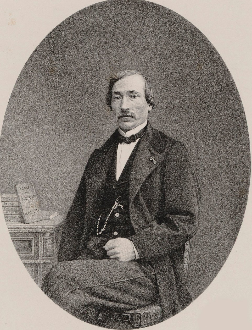 Delphin Alard hegedűművész és zeneszerző portréja 1815-1888, 1870. alkotó: Unbekannt