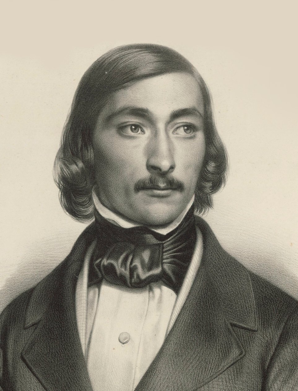 Delphin Alard hegedűművész és zeneszerző portréja 1815-1888, c. 1840. alkotó: Unbekannt