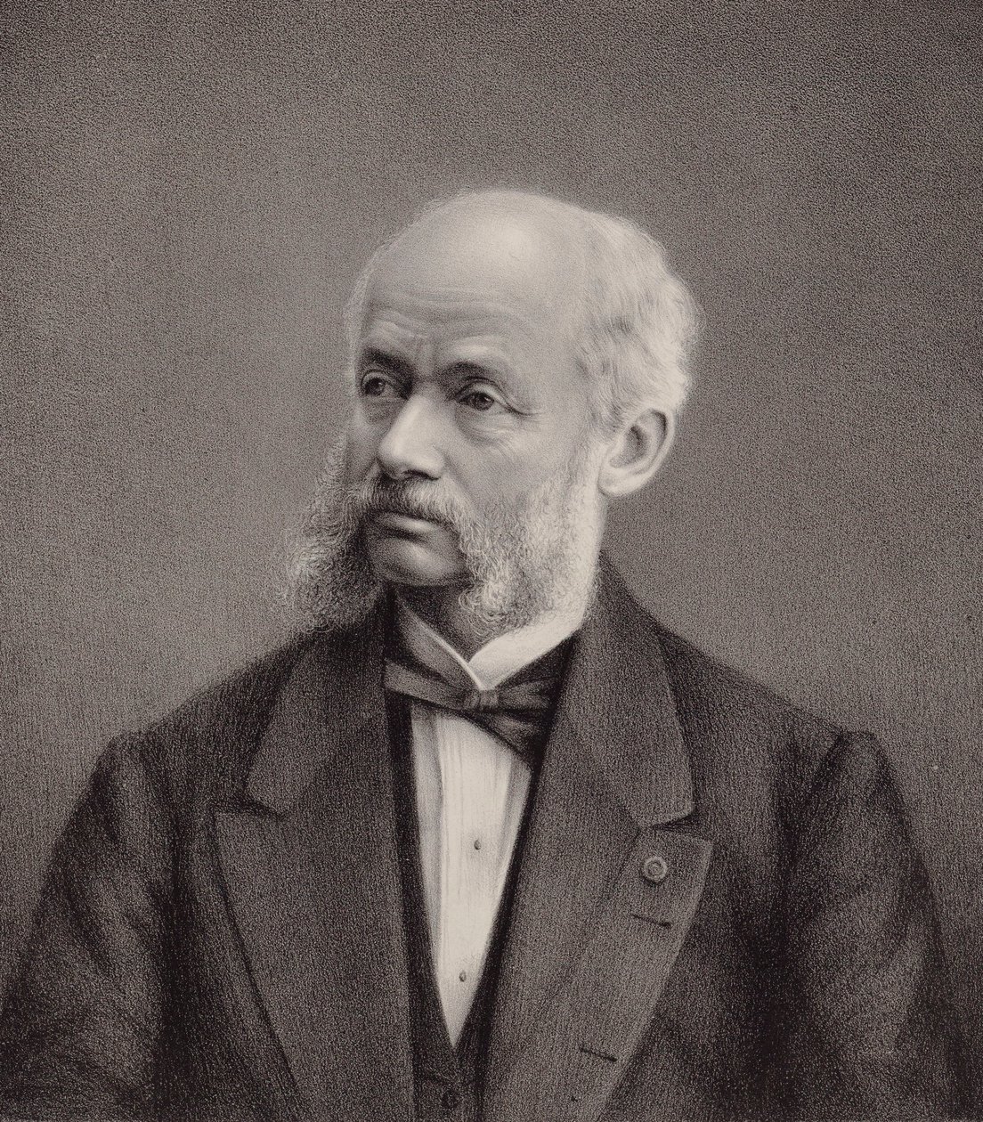 Henri Vieuxtemps hegedűművész és zeneszerző portréja 1820-1881, 1895. alkotó: Unbekannt